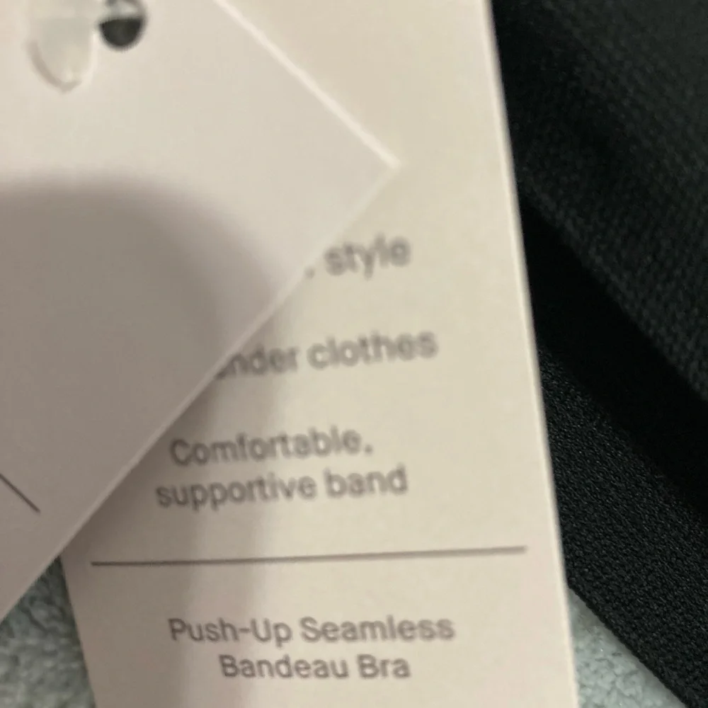 Black Strapless Bandeau Bra NWTS - Picture 7 of 8